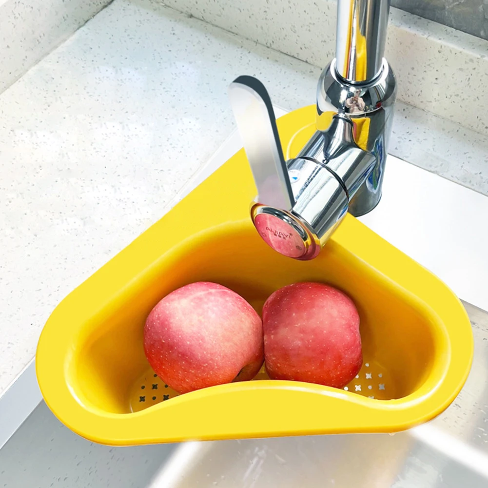 Kitchen Organiser Sink Basket Dish Cleaning Sponge Holder Soap Screening US  Ship