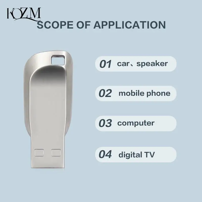 New Usb 3.0 2TB Zinc Alloy Pen Drive 1TB Usb Flash Drives Pendrive Waterproof Memoria Flash Disk Stick