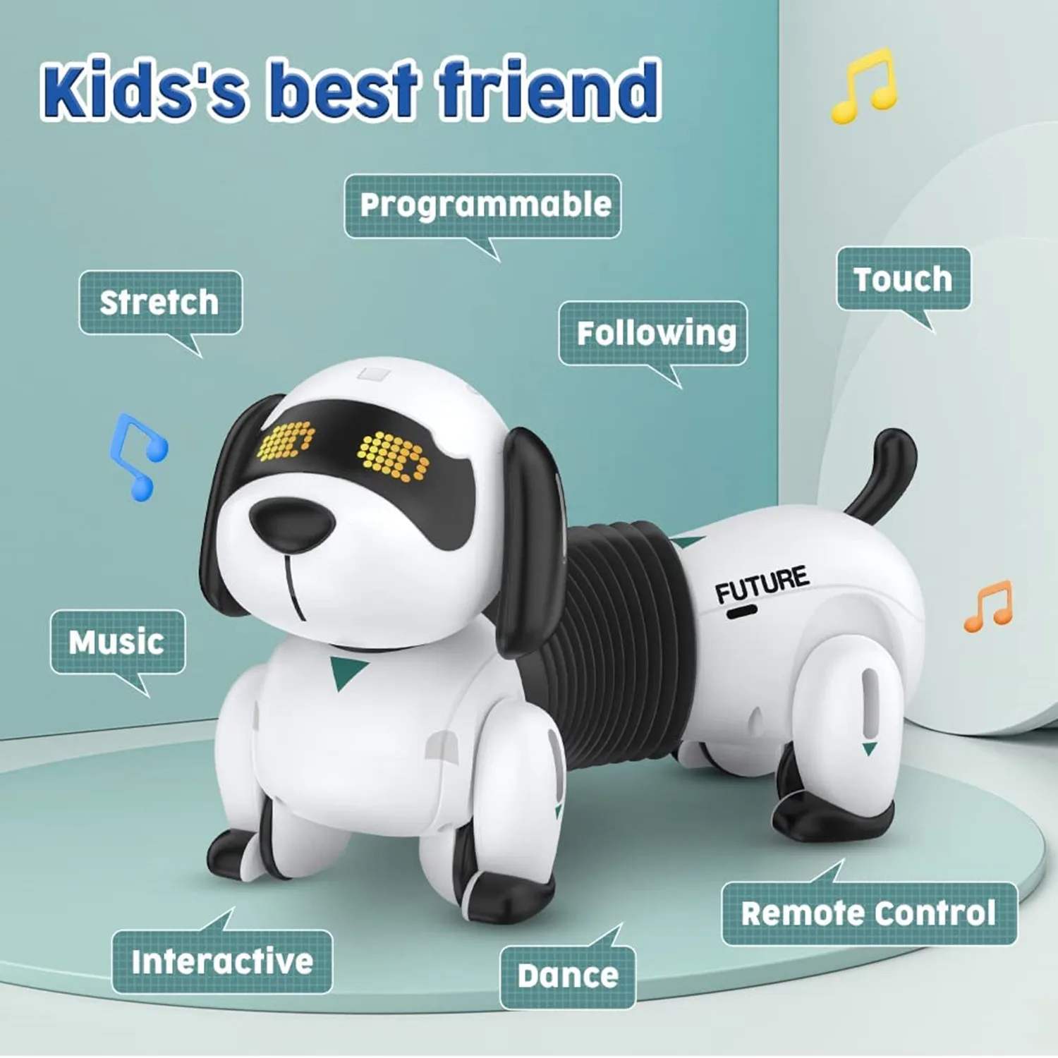

Intelligent Robot Dog 2.4G Child Wireless Remote Control Talking Smart Electronic Pet Dog Toys for Kids New Programmable Gifts