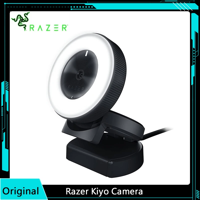Razer Kiyo Streaming Webcam: Full HD 1080p 30 FPS Ring Light w