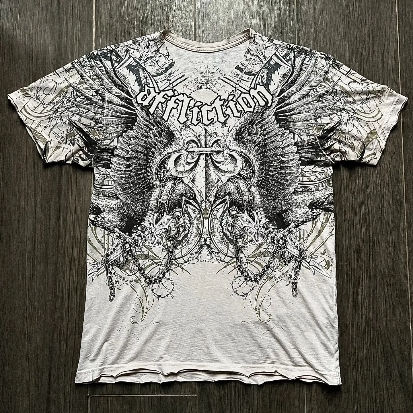 Y2K Gothic Skull Cross Streetwear Tee – Trendy Graphic T-Shirt