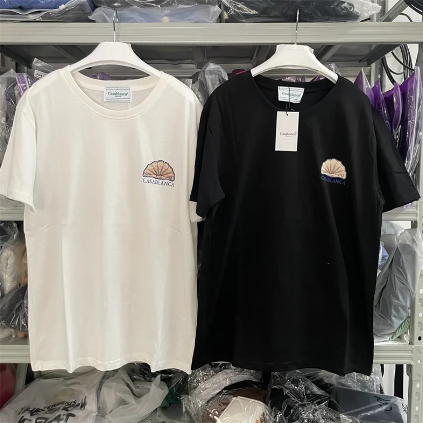 

2024 New Casablanca T Shirt Men Women Oversized 2023ss Short Sleeve T-shirt Top Tees Pure cotton trendy brand