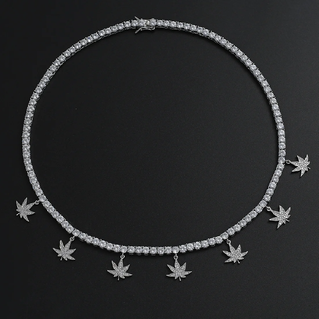 

CZ Iced Out AAA Cubic Zirconia Bling Bling 4mm 16" 18" brass setting Tennis Chain Necklace BC115