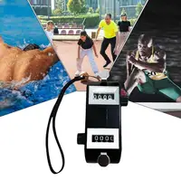 Handheld Tally Counter 4-Digit Number Count Clicker Counter Pitch Counter for Coaching Golf Contest double head counter fitting 2