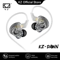 New KZ Dawn Dynamic wired Earphones HIFI Bass Earbuds In Ear Monitor Headphone For Sports Sleep Driving Noise Cancelling Headset 2
