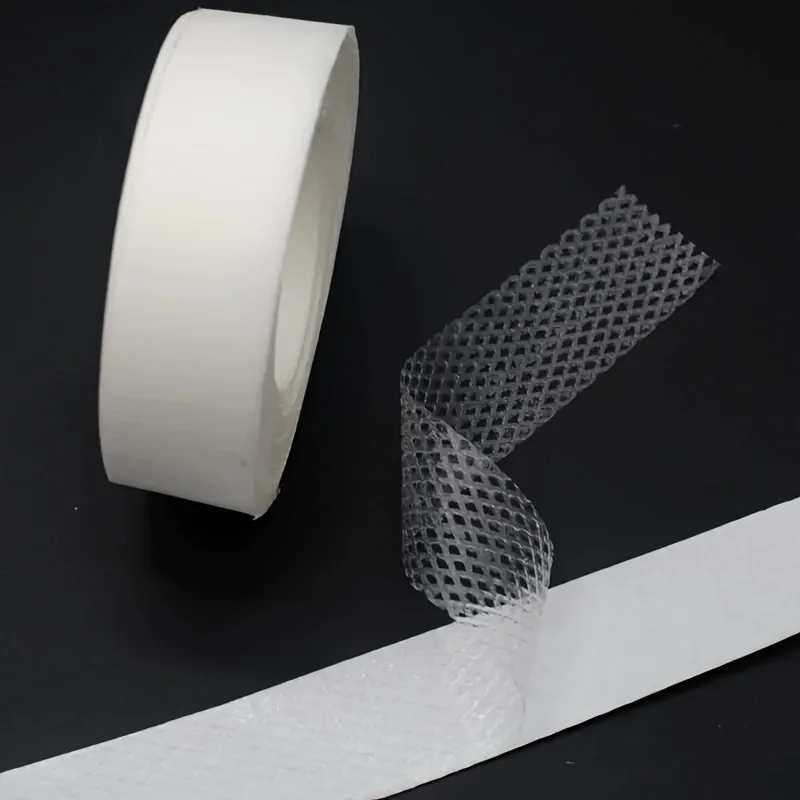 Cinta de malla adhesiva de fusi&oacute;n en caliente para ropa 1 rollo 9M cierre doble cara cinta entrelazada DIY sewing acce