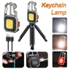 Mini LED Flashlight Work Light Portable Pocket Keychain Outdoor Bottle Opener Key Ring for Camping Emergency Hiking W5138 1