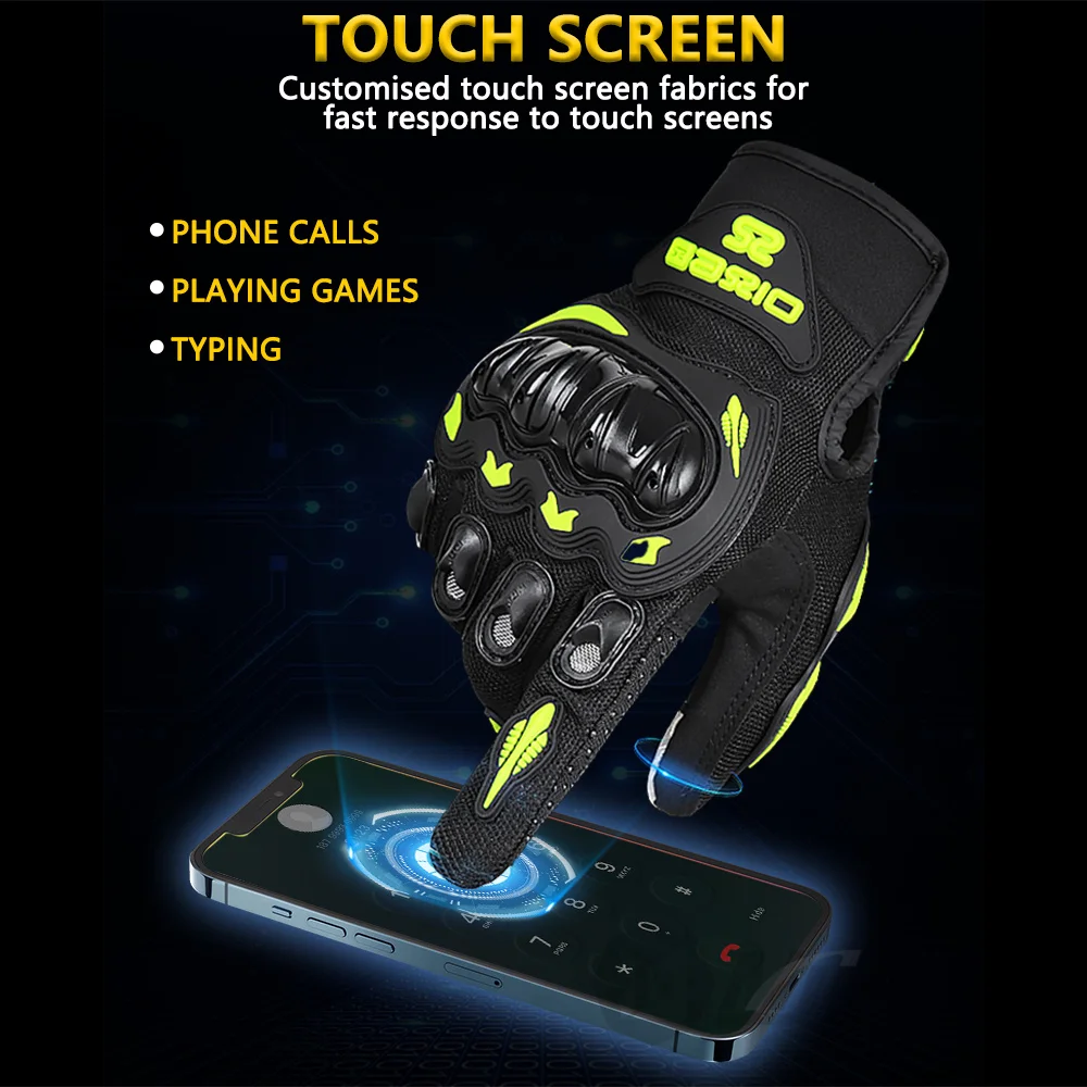 Motorcycle Cycling Glove Touchscreen Motocross Glove ATV MTB Mesh Breathable Wear-resistant Non-slip motorcycle gloves sports gloves cycling gloves