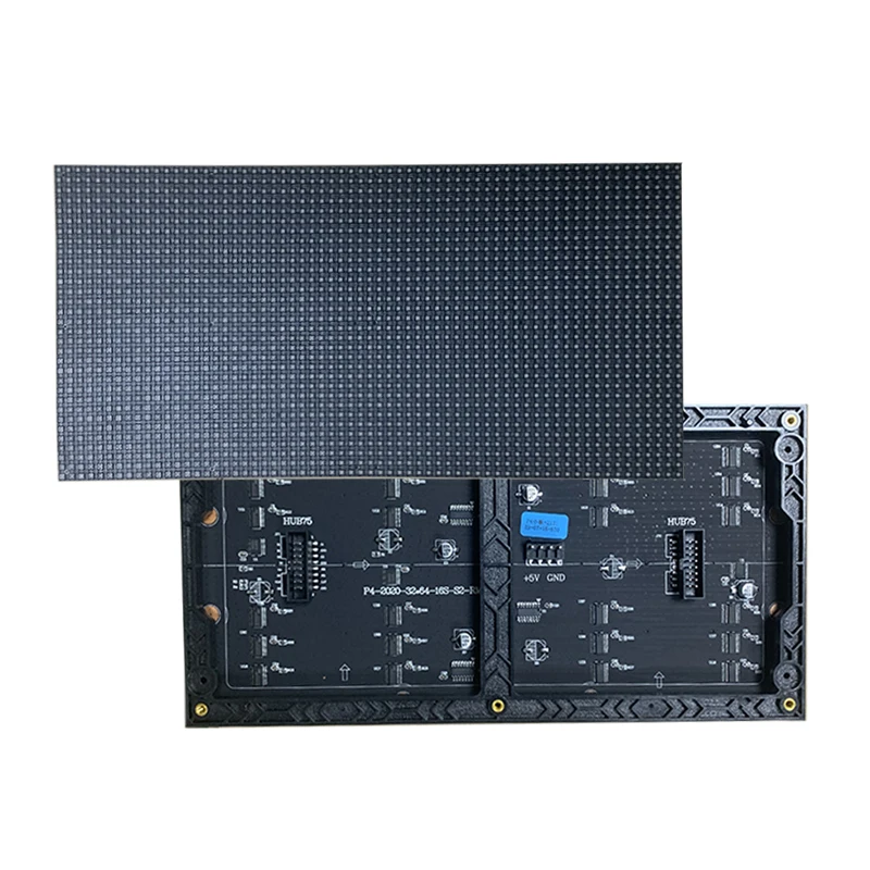 실내 P4 LED 풀 컬러 모듈 디스플레이, 1/16 스캔 매트릭스 패널, RGB SMD2020 라이트, LED 스크린 비디오 월, 256x128mm, 64x32 픽셀