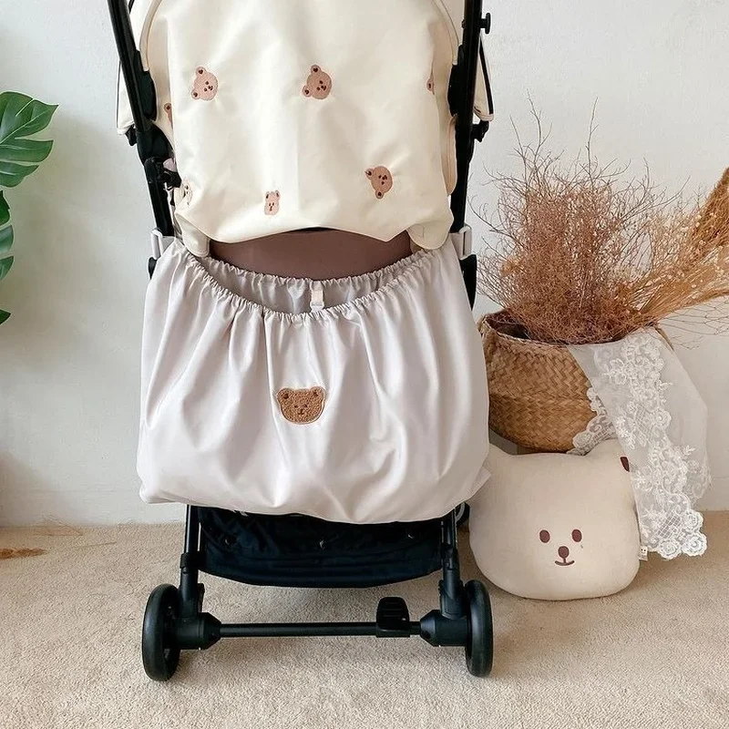 Reusable Baby Diaper Bag Bedside Nappy Organizer Toys Diapers Pouch baby Items Storage Outdoor Travel Stroller Hanging Bag - 3
