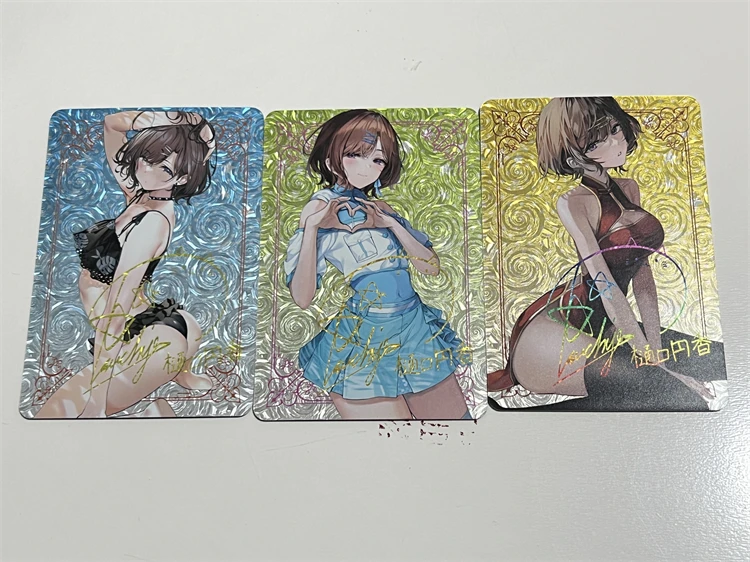 

3Stks/Set Anime THE IDOLM STER SHINY COLORS Signed Flash Card Higuchi Madoka Anime Card Anime Kawaii Collectible Card Gift Toy