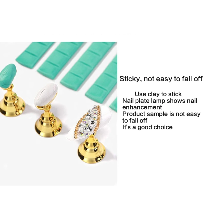 Nail Tips Display Stand Adhesive Tacky Putty Sticky Mounting Putty for Wall Reusable & Removable Nail Holder Tack