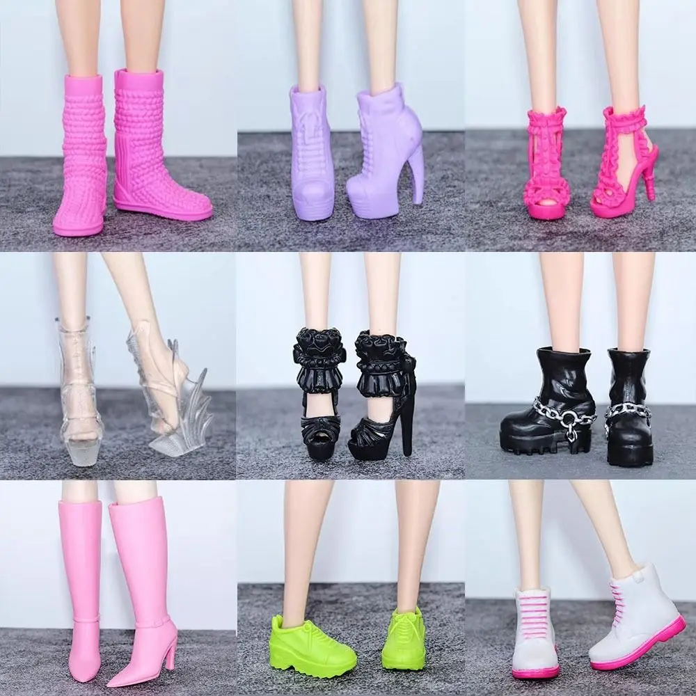 Botas Largas Blancas A Cala 1/6 Para Mujer, Zapatos De Tacón Alto 2B Para Hermana, Modelo Sólido Para Figura De Acción De 12 Pulgadas, Pi Dmontabl, Juguet Para Muñecas - AliExprs 26