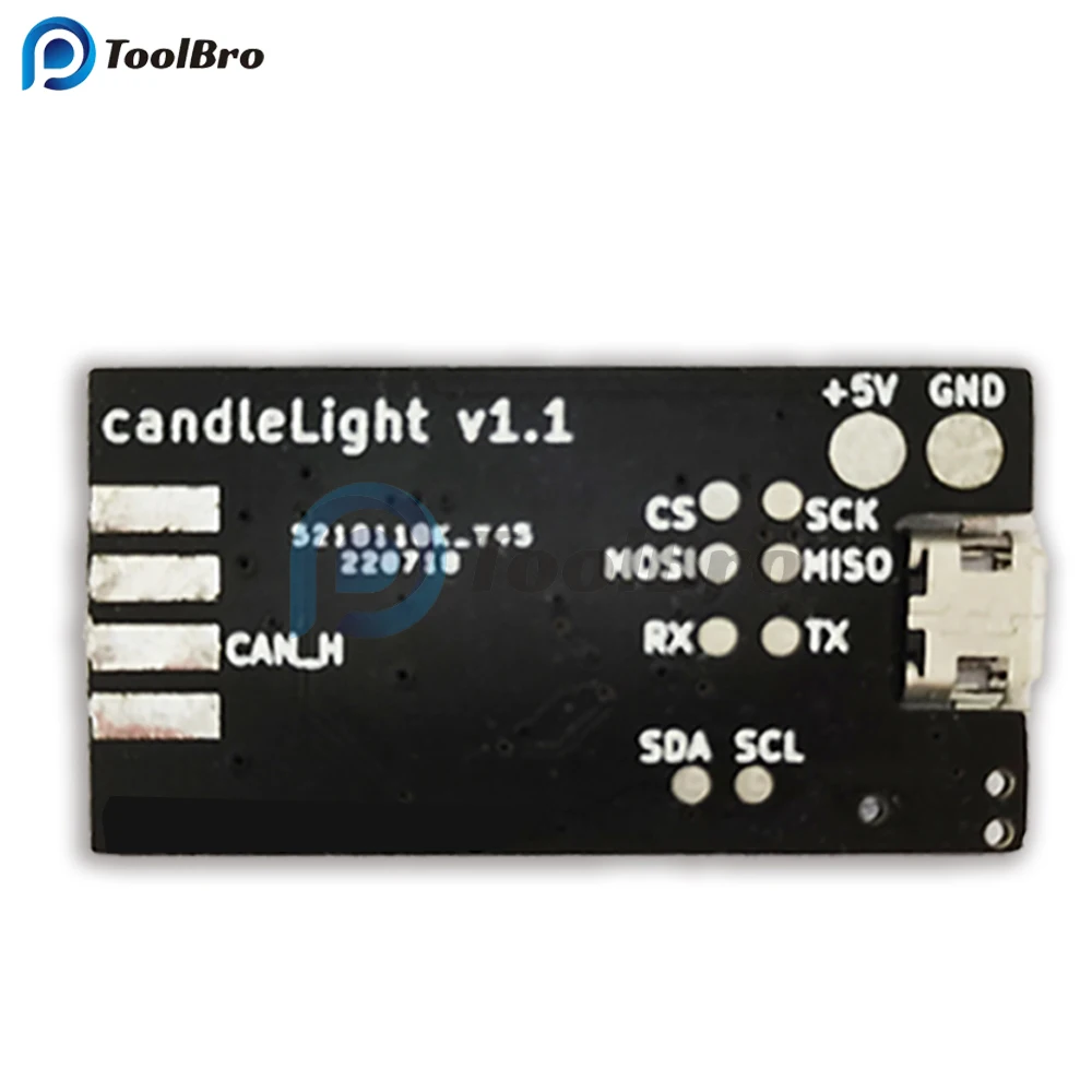 Candlelight USB to Can Module CAN Bus Analyzer CAN Debug Adapter LED Indicator for Open Source Cangaroo Protocol Analysis