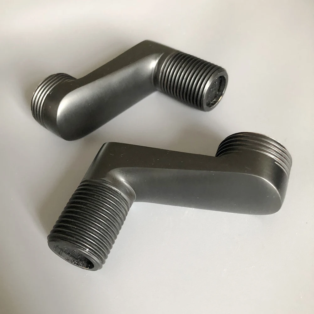 2 Pcs Black Oil Rubbed Brass Bathroom Accessories Claw Foot Bathtub Faucet Adjustable Swing Arms zba180 faucet accessories