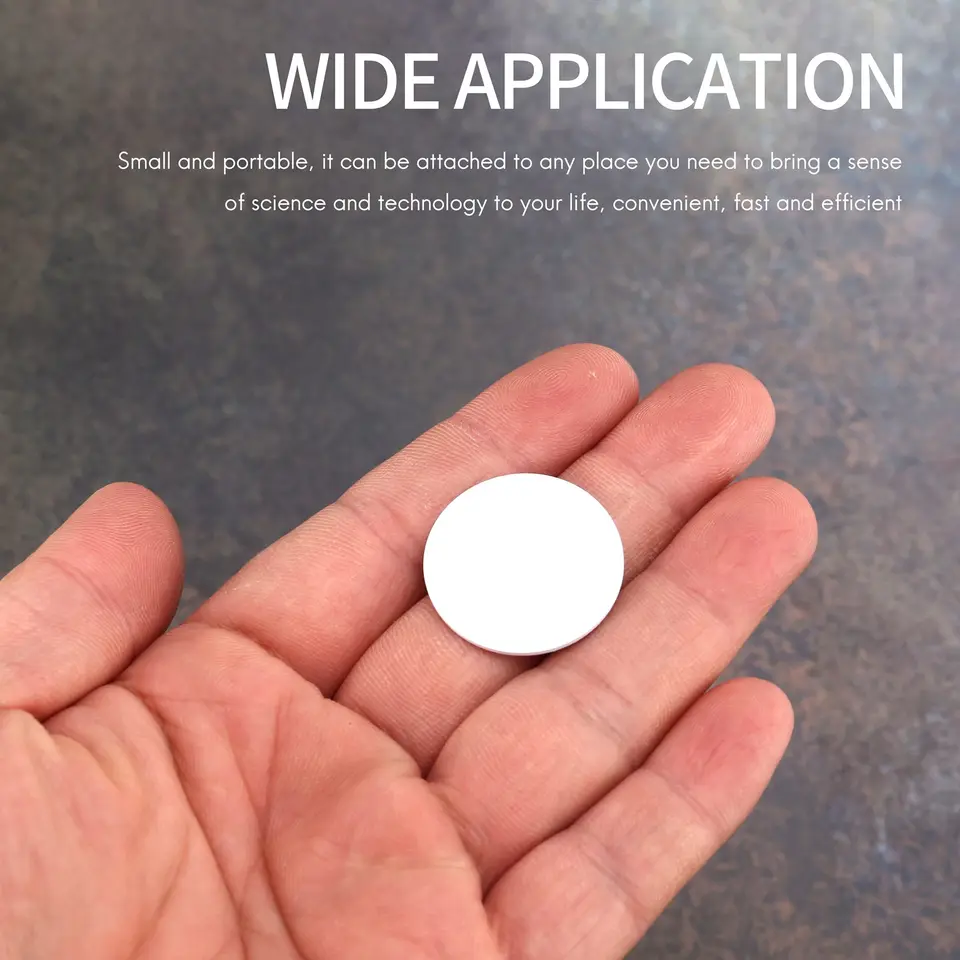 NFC 코인 태그 키 13.56MHz NTAG 215 범용 라벨 RFID 초경량 태그 라벨 휴대폰용, 10 개-Freehip.co.kr