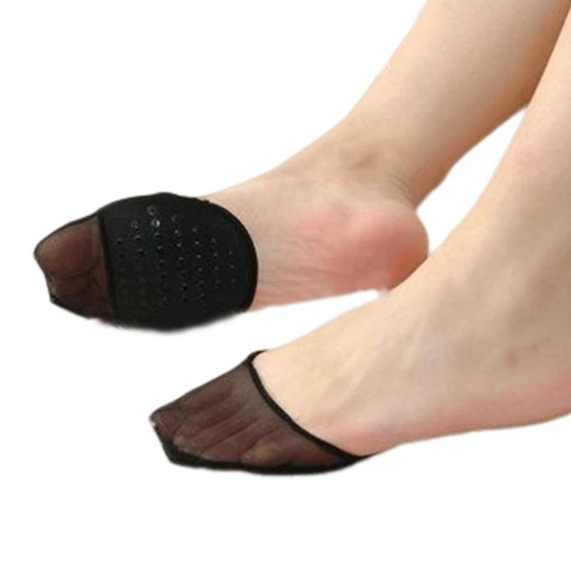 1 par de calcetines con forro para los dedos del pie para mujer, para  tacones altos, inserto sin mostrar, medias para