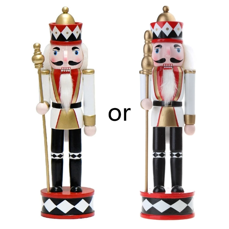 

12inch Nutcrackers King Figurine Christmas Decoration for Holiday Home