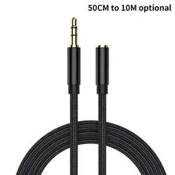 Gold - Plated 10m Audio Extension Cable - Durable, Thickened Headphone Aux Cord (1.5M A)