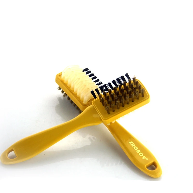 Shoe Brush Threesided Multifunctional Suede Brush Suede Leather Frosted Leather Suede Brush