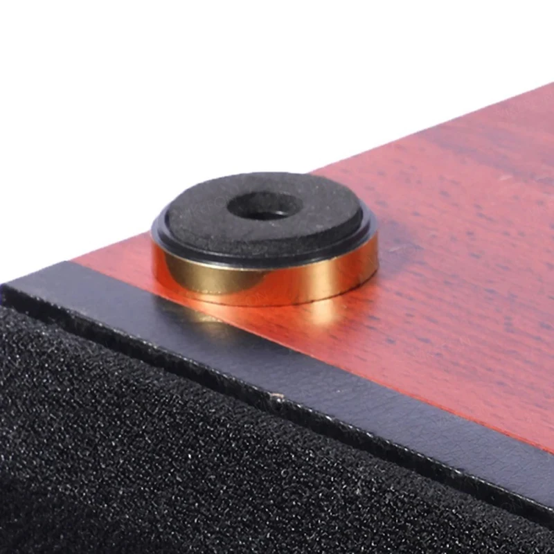 4pcs 알루미늄 앰프 피트 충격 흡수 장치 HIFI 앰프 고무 피트 턴테이블 피트 오디오 스피커 절연 피트 패드 40mm x 10mm