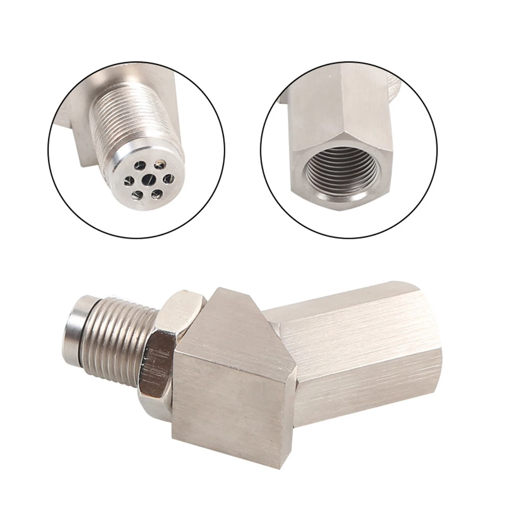 

45 Degree O2 Oxygen Sensor Adapter Stainless Steel Extender Spacer Bung Spacer Cars Accessory Replacement Fix Check Light