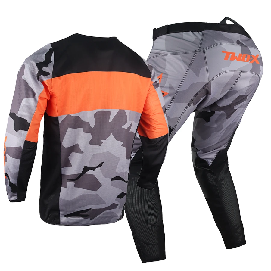 NEW Two-x 180 Bnkr Gear Set Motocross Racing Jersey Pants MX BMX Dirt Bike Kits Street Moto Offroad Suit Mens