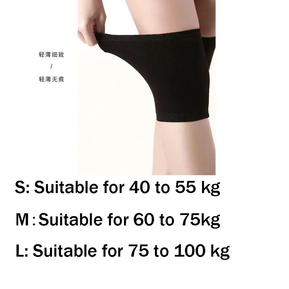 신상품 면 스포츠 무릎 보호대 블랙 그레이 탄력 압박 무릎 보호대 압박 스트라이프 탄력 지지 패드 야외용