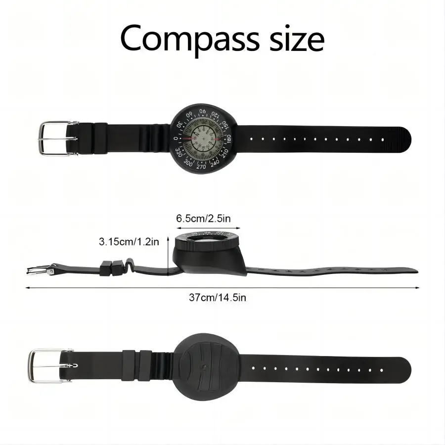 Waterproof Wrist Watch Compass For Sailing Camping and Hiking 3