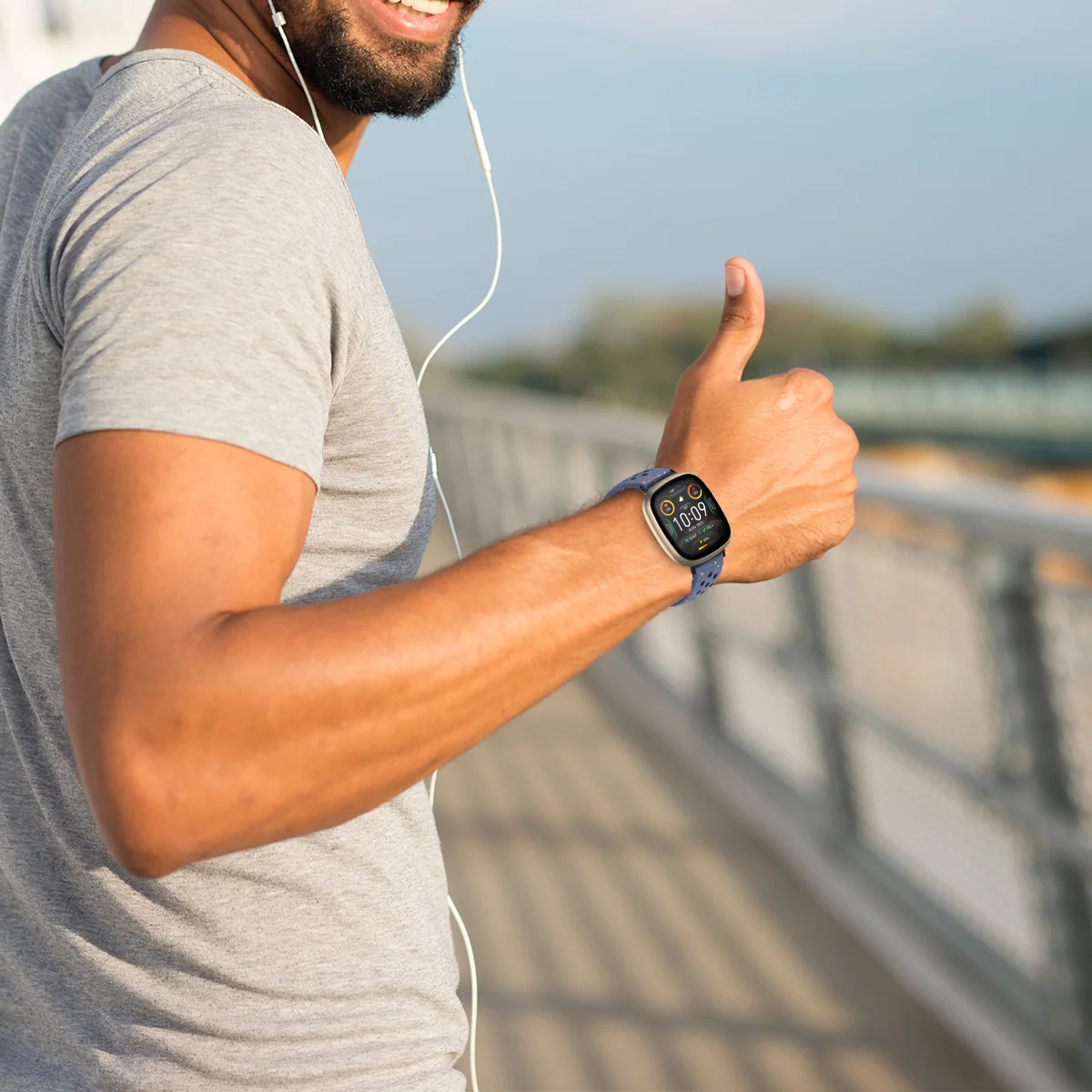 Elastic Eco-Friendly Silicone Sport Strap in Jelly Colors - Smartwatch Accessories