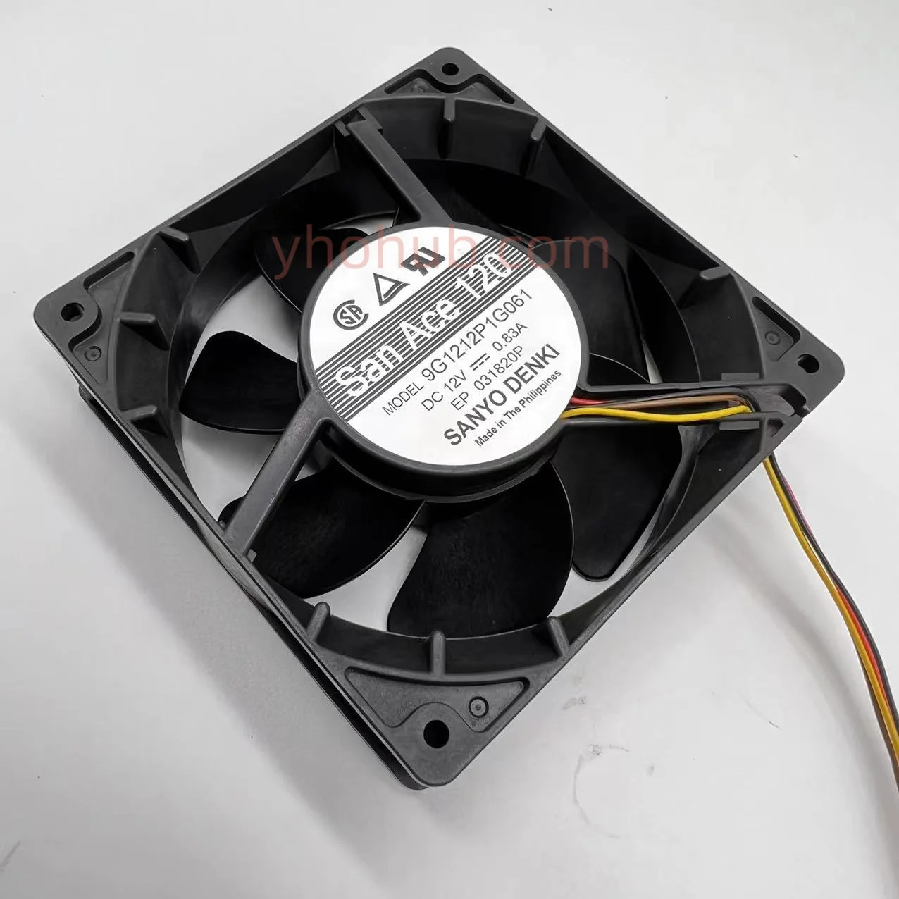 Ventilador de Refrigeração do Servidor de Fios da C.c. 12v 0.83a 120x120x38 mm de Sanyo Denki 9g1212p1g061