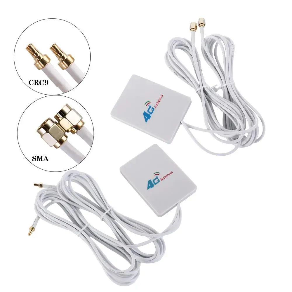 CRC9 SMA 2M 케이블, 3G 4G TS9 CRC9 SMA 신호 안테나, 향상된 신호 LTE 안테나 라우터 어댑터, SMA 커넥터, 외부 안테나