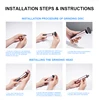 2 in 1  Electric Nail Drill Polisher Tool Custom Logo Pedicure Machine Callus Remover Remover Dead Hard Skin Foot File 2