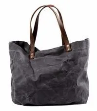 Leather Roll Top Backpack With Pockets