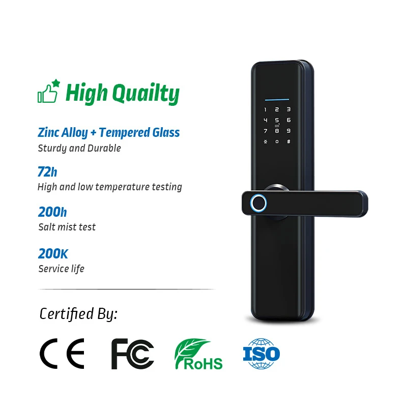 TTLock Fingerprint Smart Door Lock Safe Digital Electronic Lock With Bluetooth A