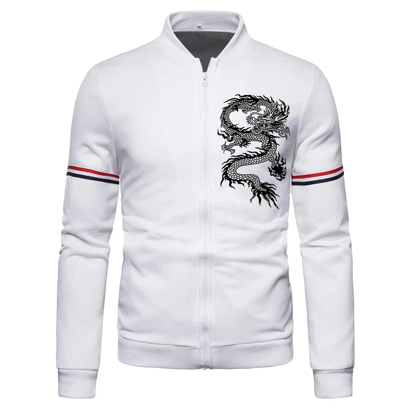 2023 Men's Hot Selling Trends Casual Zipper Sweatshirt Printed Sports Zipper Jacket Outdoor Sports Coat S-4XL