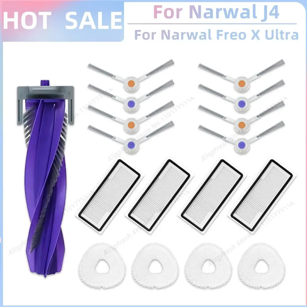 Premium Vacuum Cleaner Parts and Accessories Kit - Includes Roller, Side Brush Cover, Dust Bag, and Filter