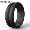 WarBLade 8MM Silicone Rings V-groove Hypoallergenic Flexible Sports Men Wedding Rubber Bands Food Grade FDA Silicone Finger Ring 1