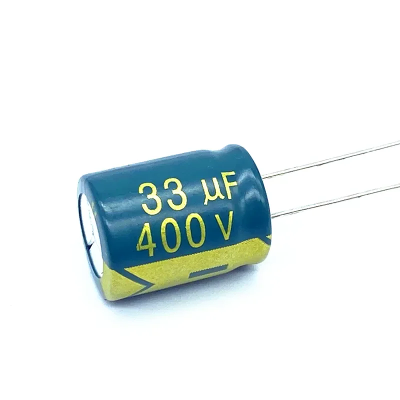 

10pcs/lot 33UF high frequency low impedance 400V 33UF aluminum electrolytic capacitor size 13*17 400V33UF 20%