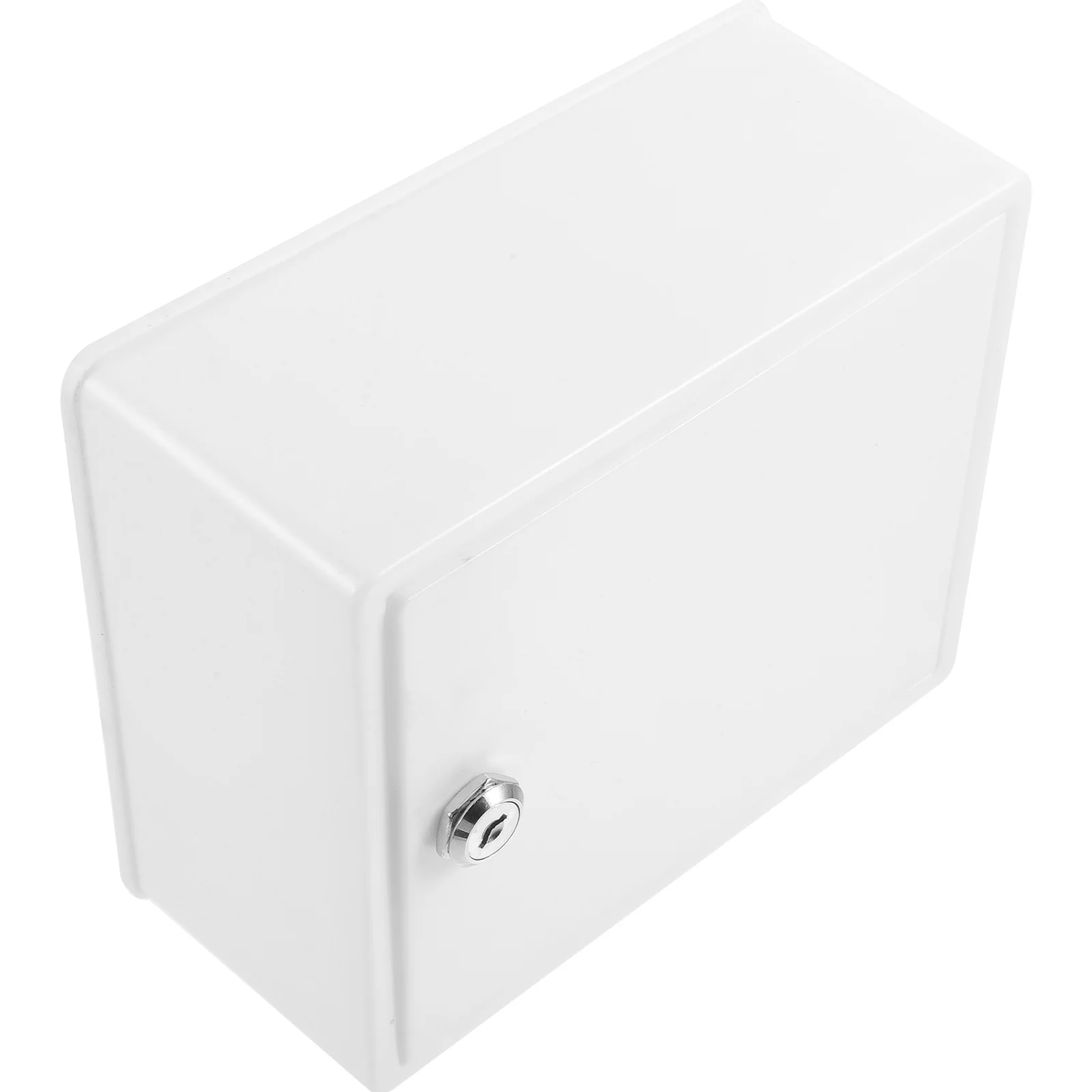 White Plastic Milk Box Small Mailbox Wall Mount Mailboxes With Lock Durable Safe Material Hanging Mailbox Tool Garden