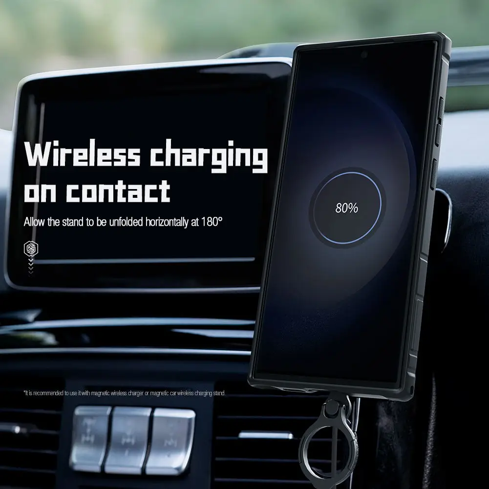 Magnetic Case For Samsung Galaxy S23Ultra NILLKIN CamShield Armor Pro Slide Camera Case With Ring Kickstand For Samsung S23Ultra