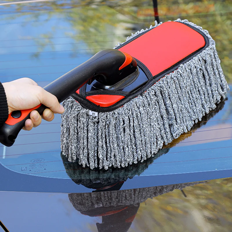Car Washing Mop Thickened Velvet Cotton Super Absorbent Car Cleaning