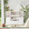 Toy Storage Organizer,5-in-1 Kids Bookshelf with Movable Drawer and Book Shelves Behind The Doors,Toy Organizer Playroom Storage 4