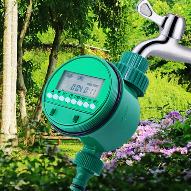 Irrigation Timer -Automatic Electronic LCD Display Home Water Timer Garden Plant Watering Irrigation Controller System-AT36 3