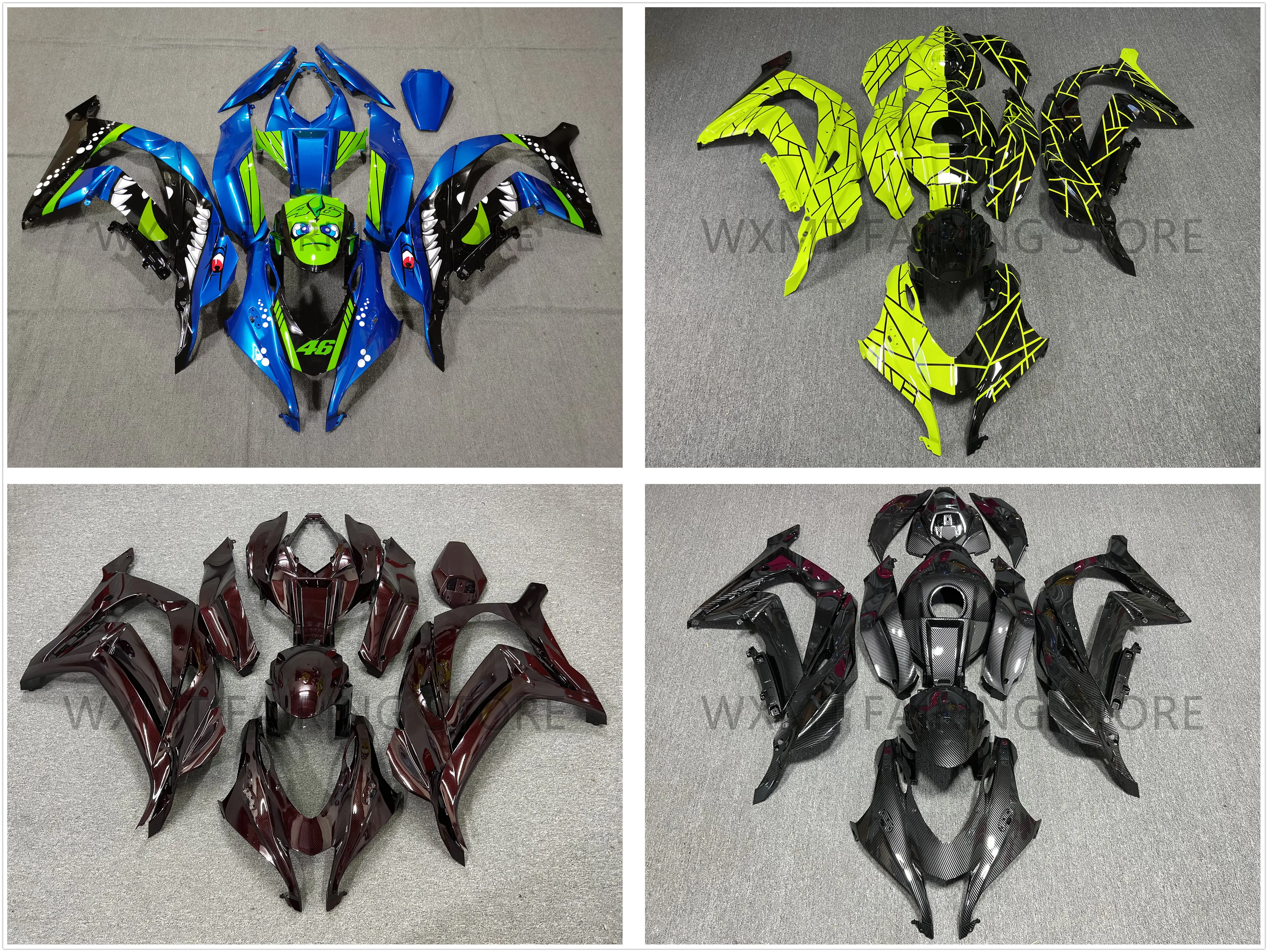 NEW ABS Motorcycle Fairings Kit fit for Ninja ZX-10R ZX10R 16 17 18 19 20 bodywork full fairing Kit
