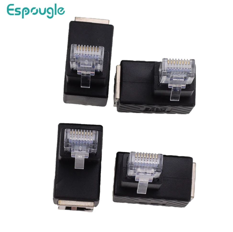 

500 шт., коннектор для Ethernet-адаптера, 90 градусов