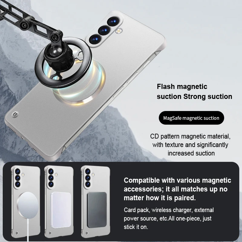 Thin Luxury Frameless Micro-Frosted Magnetic Phone Case - Original Tough Back Cover