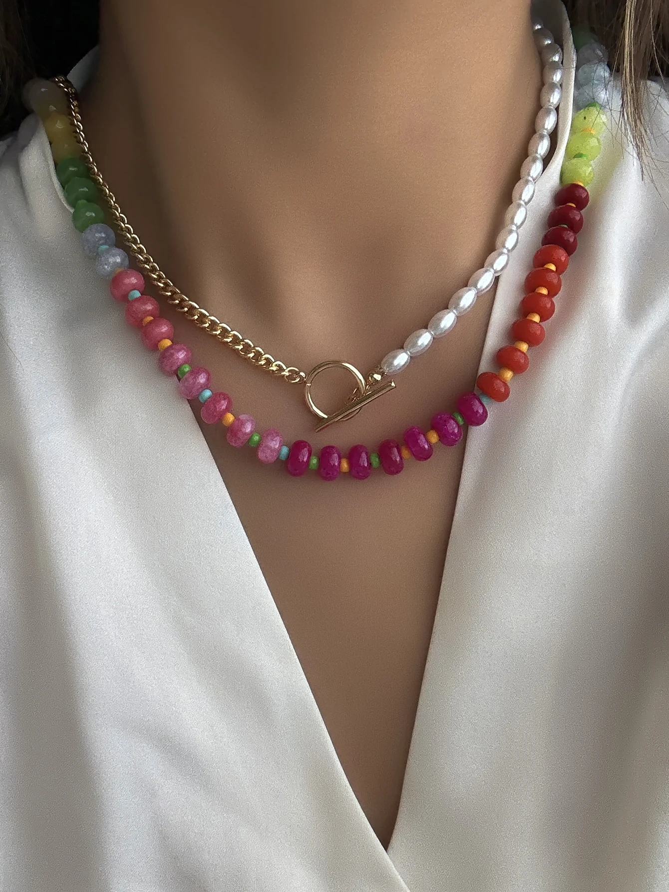 Golden Cuban Chain Necklace Women