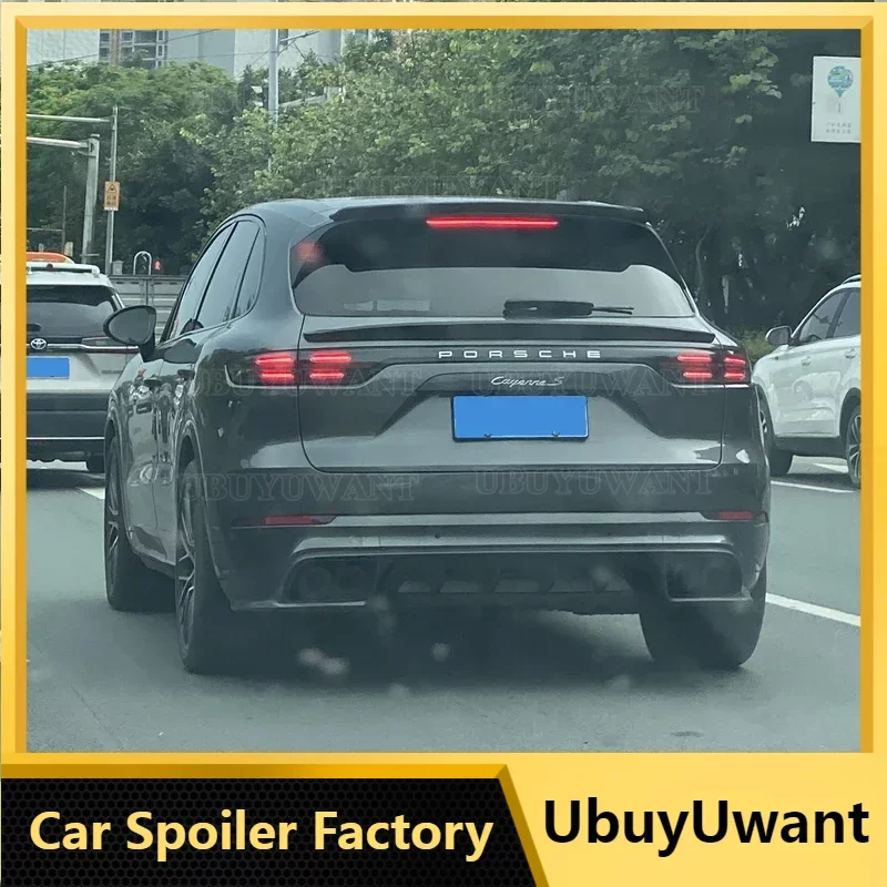 

Carbon Fiber Spoiler For Porsche Cayenne 2018 2019 2020 2021 2022 High Quality Wing Lip Roof Spoilers