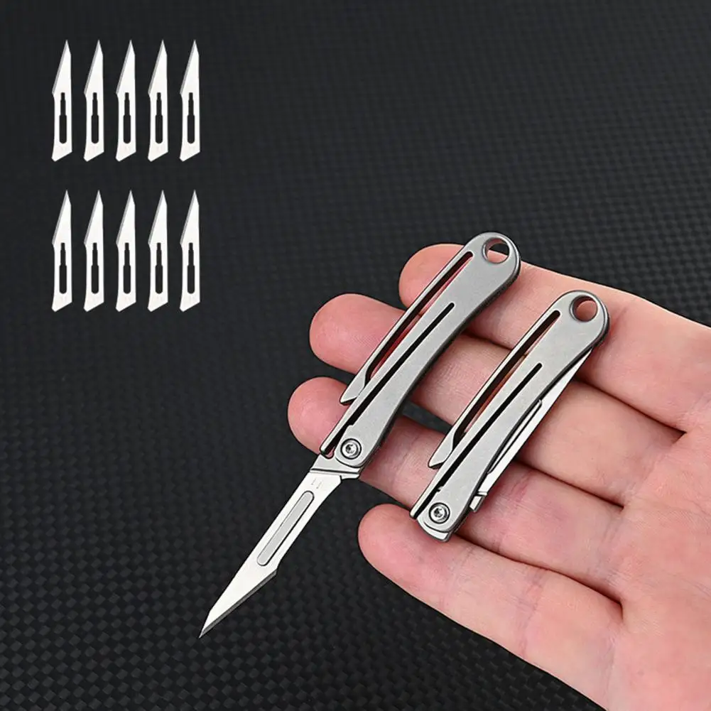 

Mini Cutter 1 Set Compact Anti-rust Non-deformable Professional Folding Pocket Cutter Outdoor Supplies